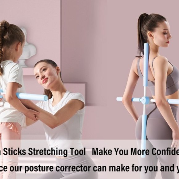 Yoga Sticks Stretching Tool Posture Retractable Design - Picture 12 of 16